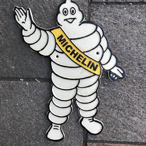 Michelin Men Cast Iron Sign Bundle