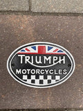Triumph Motorcycles Cast Iron Sign