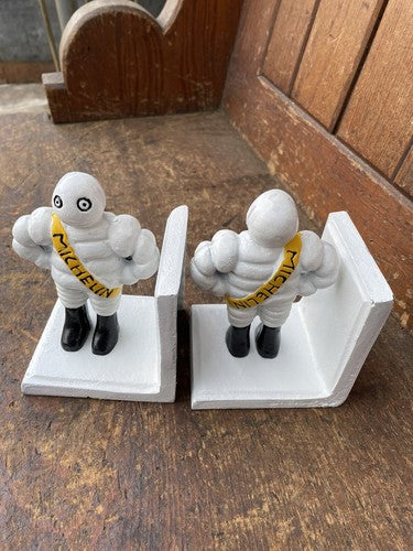 Michelin Men Cast Iron Bookends