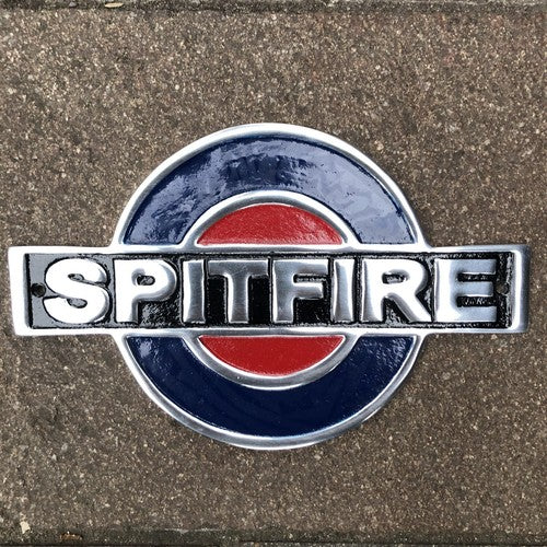 Spitfire Polished Aluminium Sign
