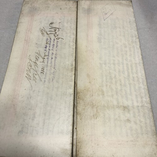 Vellum Indenture Documents 1888