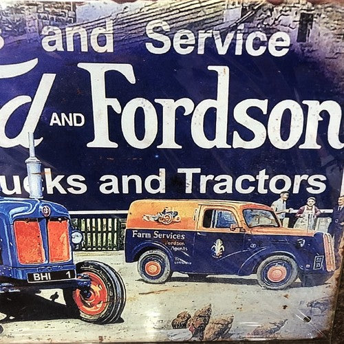 Ford And Fordson Metal Sign