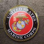United States Marine Corps Dome Metal 40 Cms Sign