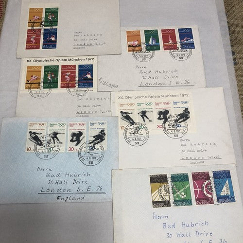 Summer & Winter 1972 Olympic Stamp First Day Covers