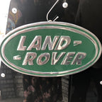 Land Rover polished Aluminium sign