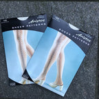 Aristoc Sheer Patterns Small Champagne 10 Denier Tights 2 Packets