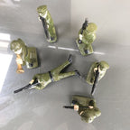 Set Of Six Cast Iron Soldiers