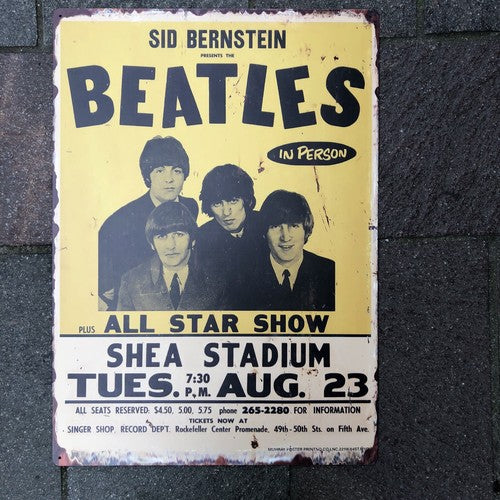 Beatles In Person Vintage Style Sign