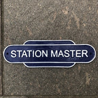 Station Master Cast Iron Sign