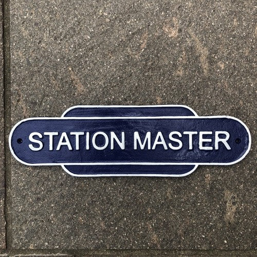 Station Master Cast Iron Sign