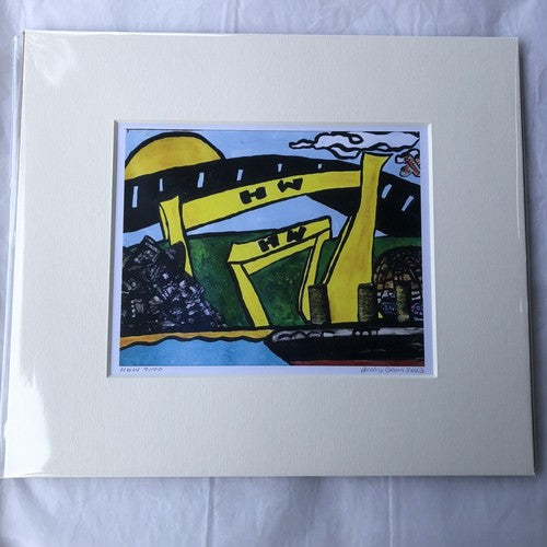 Harland & Wolf A5 Mounted Acrylic Print Titled âHappy Irelandâ