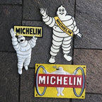 Michelin Men Cast Iron Sign Bundle