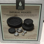 Traditional Balance Scales And Set Of 8 Imperial Weights