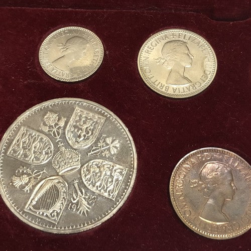 Official Queen Elizabeth Farthing To Crown Proof Set