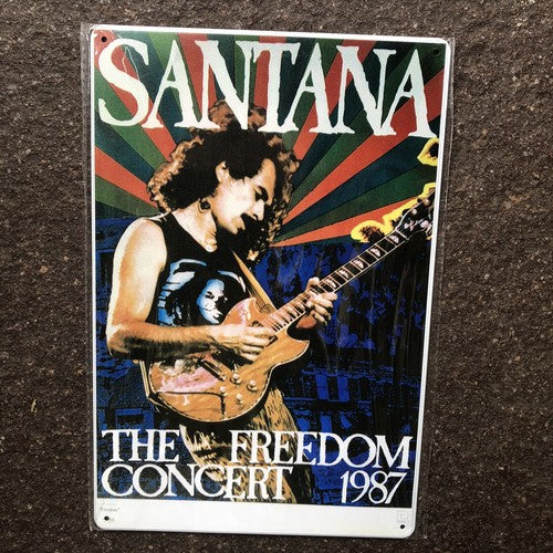 Santana The Freedom Concert 1987 Metal Sign