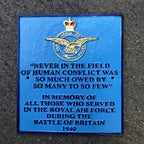 Never In The Field Of Human Conflict Cast Iron Sign