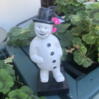 Snowman Cast Iron Money Bank