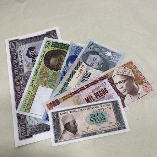 6 Independent African States Banknotes