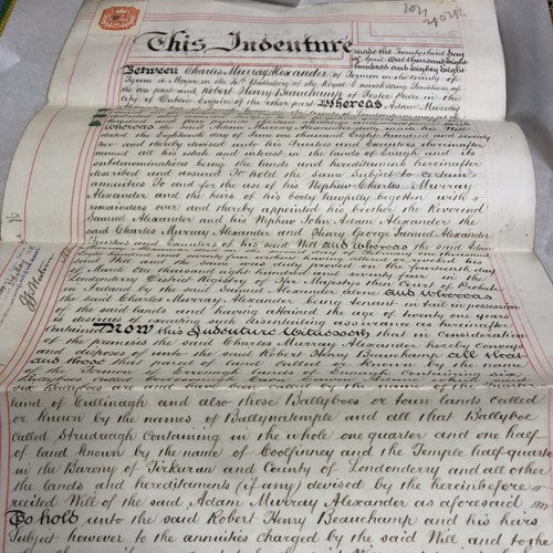 Vellum Indenture Documents 1888