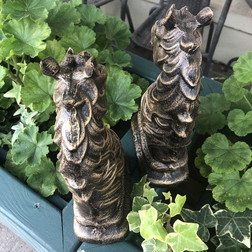 Horse Head Cast Iron Book Ends