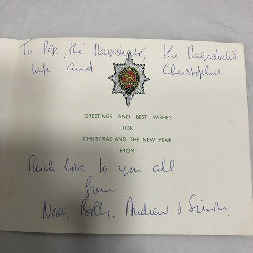 British Army Military Vintage Christmas Cards Seven In Total