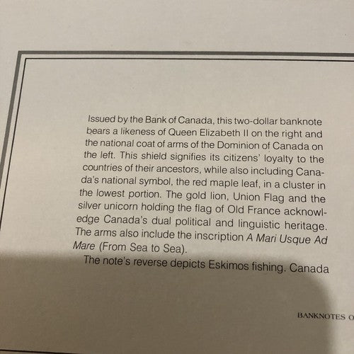 Canada 2 Deux Banknote No 36 (a) Overseas Delivery Available ð