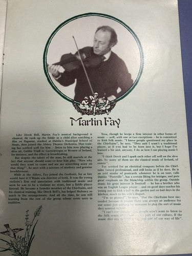 Chieftains Official Tour Programme 1977