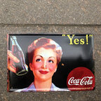 Coca Cola Yes Metal Sign New Design
