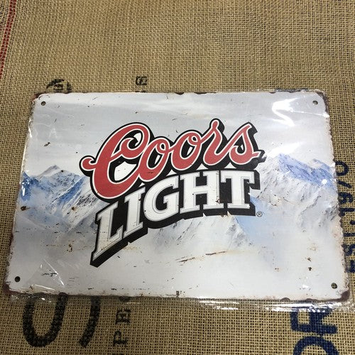 Coors Light Heavy Gauge Metal Sign