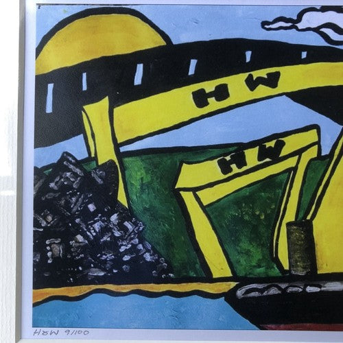 Harland & Wolf A5 Mounted Acrylic Print Titled âHappy Irelandâ