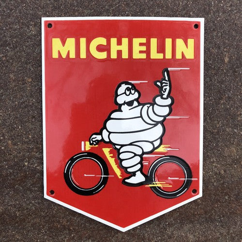 Michelin Cycling Enamel Sign