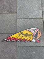Indian Motorcycle Cast Iron Head Sign Extra Large