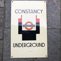 Constancy London Underground Enamel Sign