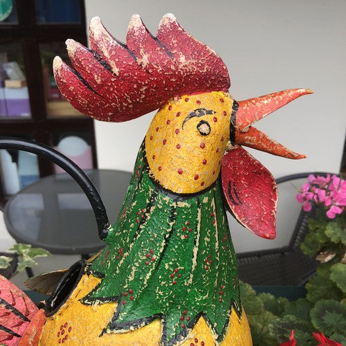 Cockerel Metal Art Watering Can