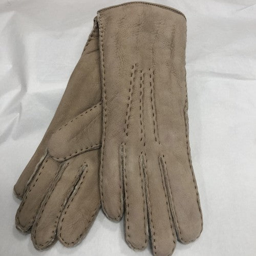Sheepskin Genuine Gloves Mushroom Colour See All Photos Pair No 4