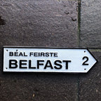 Belfast Cast Iron Street Sign