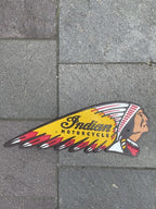 Indian Motorcycle Cast Iron Head Sign Extra Large