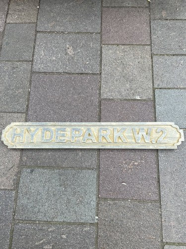 Hyde Park W2 Vintage Style Wooden Sign