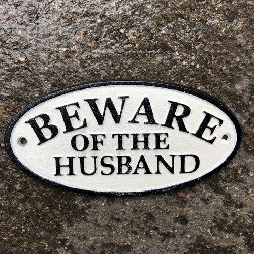 Beware Of Cast Iron Sign Bundle