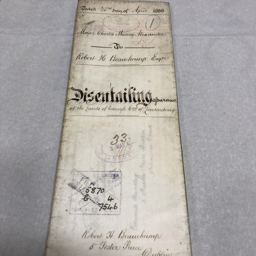 Vellum Indenture Documents 1888