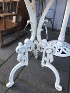 Marble top Cast Iron Base Table