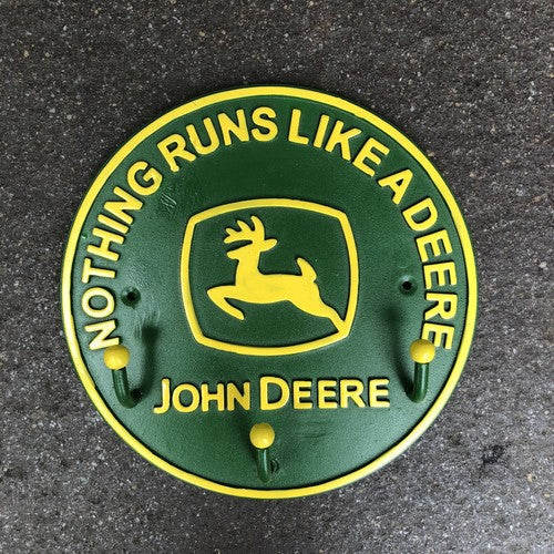 Nothing Runs Like A Deere Metal Hook