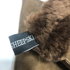 Sheepskin Genuine Light Chocolate Gloves See Condition All Photos Pair No 7