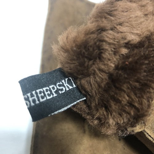 Sheepskin Genuine Light Chocolate Gloves See Condition All Photos Pair No 7