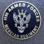 H M Armed Forces Mercian Regiment Cast Iron Sign