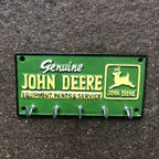 John Deere Cast Iron Bell & Key Rack