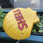 Shell Cast Iron Sign