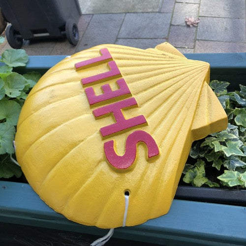 Shell Cast Iron Sign