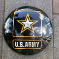 U S Army Domed 40 Cms Metal Sign