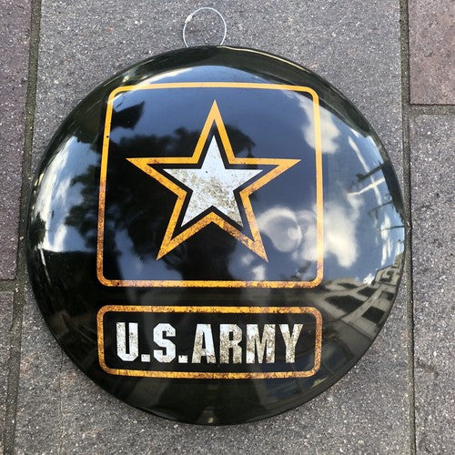 U S Army Domed 40 Cms Metal Sign